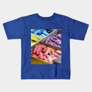 Colorful boxes of pastels Kids T-Shirt